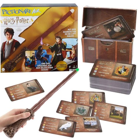 Mattel Gra kalambury Pictionary Air Harry Potter różdżka aplikacja GR0703