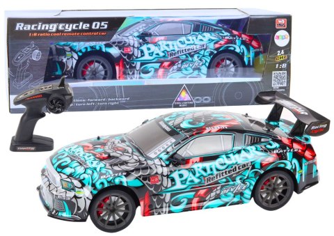 Duże Auto Sportowe Zdalnie Sterowane RC 1:8 Światła Dźwięki Graffiti