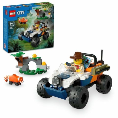 Klocki LEGO CITY QUAD Badacza Dżungli Z Pandą Czerwoną 92 Elementy 60424