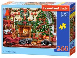 Puzzle świąteczne 260-elementów Cozy Fireplace