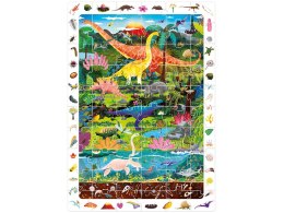 CzuCzu Obserwacyjne puzzle Dinozaury 60 elementów plakat edukacyjny ZA5559