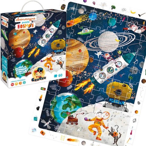 CzuCzu Obserwacyjne puzzle Kosmos 60 elementów +plakat edukacyjny ZA5560