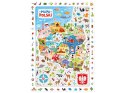 CzuCzu Obserwacyjne puzzle Mapa Polski 100 elementów 5+ plakat ZA5561