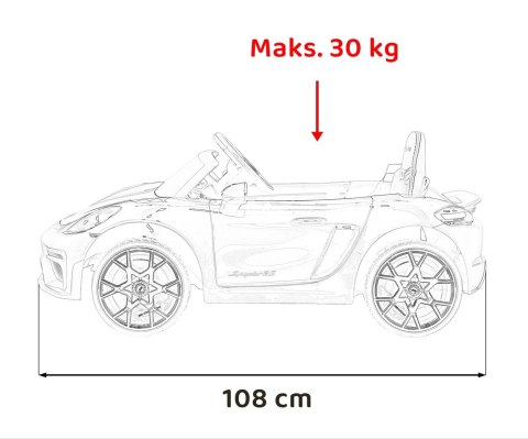 Pojazd Porsche Spyder RS 718 Różowy MP4