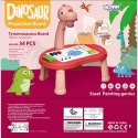 WOOPIE Tablica do Rysowania z Grą Planszową Dinozaur