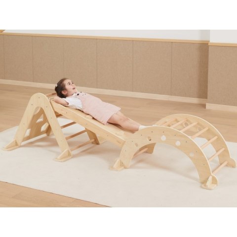 VIGA Drewniany Bujak Naturalny Montessori