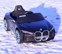 BMW i4 Czarny Auto na akumulator EVA Skóra pilot