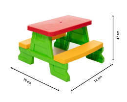 STOLIK PIKNIKOWY dla dzieci 5067 ZIELONY