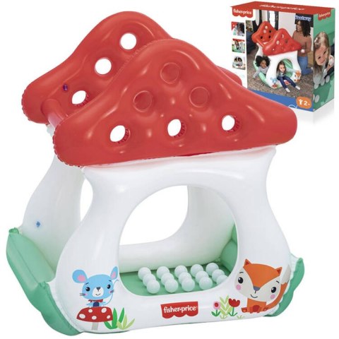 Bestway Dmuchany basenik z kulkami GRZYBEK MUCHOMOREK Fisher Price 93570