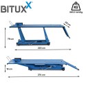 Podnośnik nożycowy motocyklowy Hydrauliczny z pompką nożną 464 kg Bitux