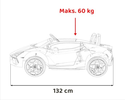 Pojazd Lamborghini Revuelto XL STRONG Różowy