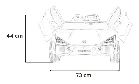Pojazd Lamborghini Revuelto XL STRONG Różowy