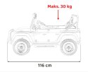 Pojazd Land Rover Defender 110 SVX Concept Czerwony