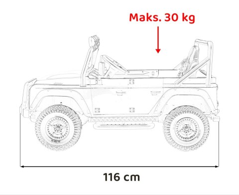 Pojazd Land Rover Defender 110 SVX Concept Czerwony