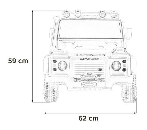 Pojazd Land Rover Defender 110 SVX Concept Czerwony