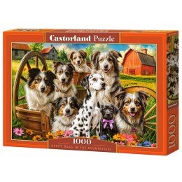Puzzle 1000-elementów Happy Dogs In The Countryside C-105410-2