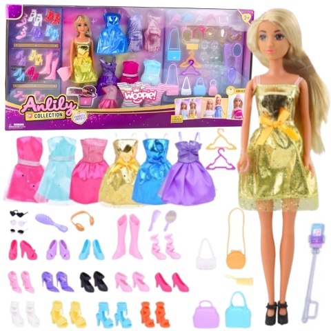 WOOPIE ROYAL Lalka Lili Modelka Stylistka Modowa z Akcesoriamii