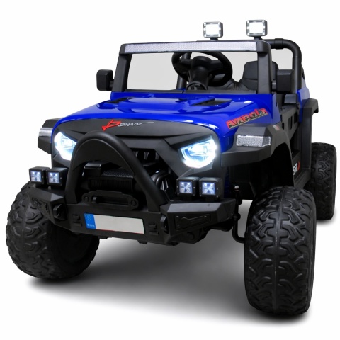 AUTO X16 R-SPORT NIEBIESKI Auto na akumulator EVA SKÓRA Pilot Akumulator litowo-jonowy