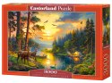 Puzzle 3000 elementów Sunset over Forest River