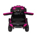 UTV2 Auto na Akumulator BUGGY R-sport RÓŻOWY 4x4 Koła EVA, SKÓRA, Pilot RC