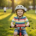 Kask rowerowy dla dziecka Trike Fix dziecięcy regulowany LED M 55-58cm szary ciemny