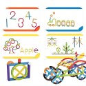 WOOPIE Klocki Konstrukcyjne Matematyczne 3D Edukacyjne 155 el.
