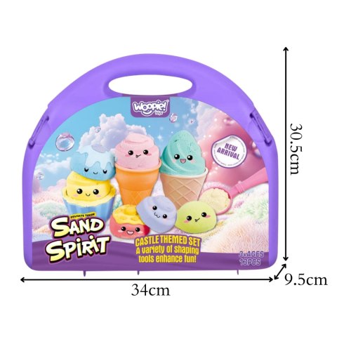 WOOPIE SAND FAIRY Zestaw Piasku Kinetycznego Lodziarnia 13 el