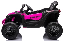 Can Am Maverick RÓŻOWY 4x4 4x200 WAT Auto na akumulator EVA SKÓRA Pilot Aku LI-ON