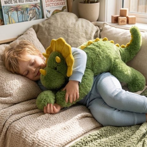WOOPIE Pluszak Obciążeniowy Dinozaur Antystresowy Sensoryczny Ciężkomiś Przytulanka 65cm 1500g