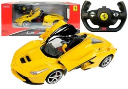 Auto R/C Ferrari Rastar 1:14 Żółte na pilota